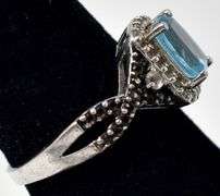 Blue Topaz Ring in Sterling Silver