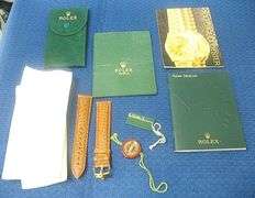 CONTENT OF SAFE DEPOSIT BOX: ASSORTED ROLEX ACCESSORIES