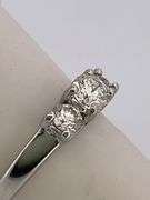 CERTIFIED LADIES PLATINUM AND DIAMOND RING
