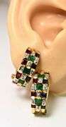 Levian 18K Yellow Gold Sapphire, Ruby, Emerald Set