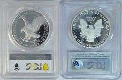PCGS PR70DCAM graded 2010-W & 2021-S Ty 2 $1 Silver Eagles