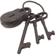 Cast Iron Skeleton Key Ring Set