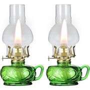 Lot of 2 Vintage-Style Hurricane Kerosene Lanternss