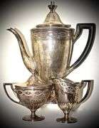 Elegant 3 Piece Tiffany Sterling Tea Set