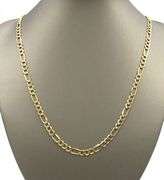 10kt Yellow gold Figaro chain necklace