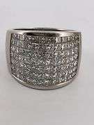 CERTIFIED 14K WHITE GOLD DIAMOND RING / BAND