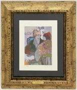 Limited Edition Itzchak Tarkay Signed Offset Lithograph with Serigraphy Framed