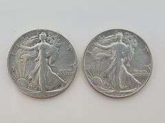 1941 & 1942 Walking Liberty Half Dollars