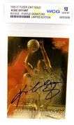 Kobe Bryant Purple Signature 23KT Gold Rookie Card, 10 Gem MT