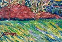 Rare one of a kind art by Manor Shadian 1931- Manor Shadian Wailaka Heights
