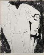 Rare Marino Marini Signed Etching Edition of 50, 1969