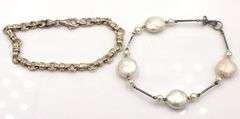 Group lot of 10 vintage 925 sterling silver bracelets