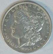 Scarce 1904-P Morgan Silver Dollar. Uncirculated details