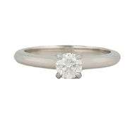 Cartier Round Diamond Solitaire Engagement Ring in Platinum