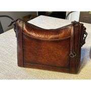 Genuine Leather Crossbody Satchel Purse
