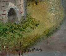 Beautiful oil on canvas by Albert Goldman (1922-2011)