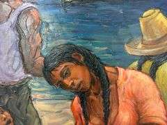 Inspirational artistic and bold vision Orignal Art by Roger Vejarano Roger Vejarano Familia ed pesca