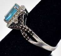 Blue Topaz Ring in Sterling Silver