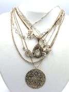 Group lot of Vintage 925 sterling silver 8 necklaces
