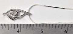 Diamond Pendant Necklace in Sterling Silver