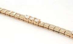 14kt Yellow gold 2ctw diamond station link bracelet
