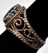 Vintage Blue Topaz Ring in Sterling Silver
