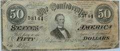 $50 1864 Series CSA Note