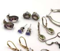 Group lot of Vintage 925 sterling silver earrings