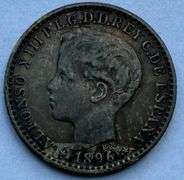 1896 Puerto Rico10 Centavos