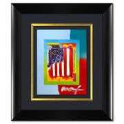 Flag with Heart by Peter Max