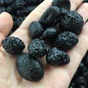 Lot of 6 Natural Black Tektite Meteorite Stones