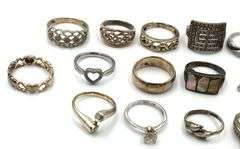 Group lot of Vintage 925 sterling silver rings