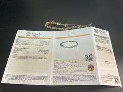 CERTIFIED 14K GOLD AND DIAMOND BRACELET