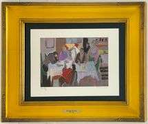 Limited Edition Itzchak Tarkay Signed Offset Lithograph with Serigraphy Framed