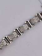 BRAND NEW men's certified heavy 14k white gold diamond bracelet
