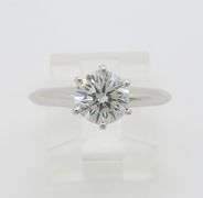 Tiffany & Co. Diamond Solitaire Ring with Original Box, Paperwork & Bag