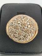 MEN'S CERTIFIED 14K YELLOW GOLD DIAMOND RING
