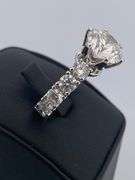 CERTIFIED BRAND NEW 14K WHITE GOLD DIAMOND ENGAGEMENT RING . 8.53 CARATS