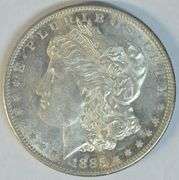Scarce creamy-white Choice BU 1885-S Morgan Silver Dollar