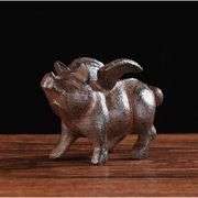 Cast Iron Flying Pig Paperweight