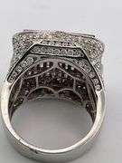 BRAND NEW MEN'S CERTIFIED 14K WHITE GOLD LARGE DIAMOND RING 9.00 CARATS