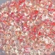 Intense! 2.93ct diamond cut padparadsha Sapphire set!