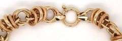 Beautiful 14K YG Interlocking Circles Link Bracelet