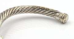 David Yurman 2-tone cable Noblesse amethyst cuff