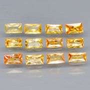 Baguette cut! Real 2.60ct Songean Sapphire set!