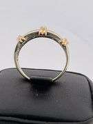 CERTIFIED BRAND NEW 14K WHITE AND YELLOW GOLD DIAMOND BAND / RING