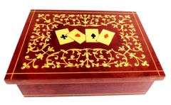Vintage Italian Inlaid Wood Card Box