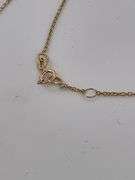 BRAND NEW 14K YELLOW GOLD DIAMOND SOLITAIRE CHAIN AND PENDNANT