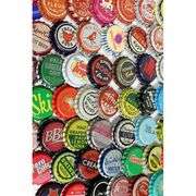 Lot of 100 Vintage and Vintage-Style Soda Bottle Caps