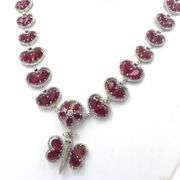 Ethereal Brand New European Direct From Manufacturer 53.50CTW Pear Shaped Faceted Rubies & 7.78CTW D